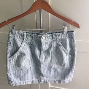 Madewell Seersucker Denim Mini